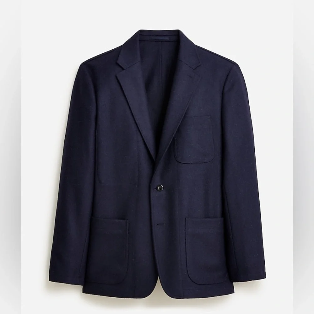J Crew x Wallace & Barnes blazer in English melton wool BQ481